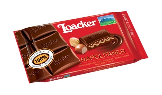 Picture of LOACKER CHOC BAR NAPOLITANER 54GR